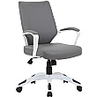 Jupiter Medium Back Bonded Leather Office Chairs