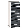 Bott Cubio Drawer Cabinets - 650mm Wide x 1600mm High - Model V