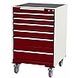 Bott Cubio Mobile Drawer Cabinets - 650mm Wide x 980mm High - Model E