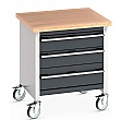 Bott Cubio Mobile Storage Benches - 750W - Model C