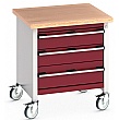 Bott Cubio Mobile Storage Benches - 750W - Model C