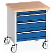 Bott Cubio Mobile Storage Benches - 750W - Model C