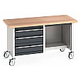 Bott Cubio Mobile Storage Benches - 1500W - Model E