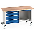 Bott Cubio Mobile Storage Benches - 1500W - Model E