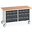 Bott Cubio Mobile Storage Benches - 1500W - Model I