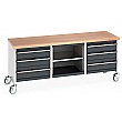 Bott Cubio Mobile Storage Benches - 2000W - Model M