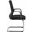 Raven Mesh Cantilever Visitor Chair