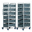 6 Tier Euro Container Trolley To Suit Up To 200mm High Containers