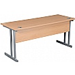 NEXT DAY Karbon K3 Compact Rectangular Deluxe Cantilever Desk With Single Fixed Pedestal