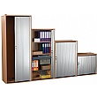 Karbon Tambour Door Wooden Office Cupboards