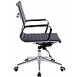 Reflex Black Leather Effect Swivel Chair