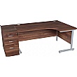 Karbon K1 Ergonomic Cantilever Office Desks With 800D Desk End Pedestal