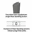 Defense Glazed Floor Standing Goalpost Screens