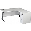Karbon K3 Ergonomic Deluxe Cantilever Desk With 600D Desk End Pedestal