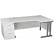 Karbon K3 Ergonomic Deluxe Cantilever Desk With 800D Desk End Pedestal