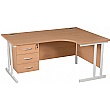 Karbon K3 Ergonomic Deluxe Cantilever Desk With Fixed Pedestal