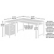 Aztek L-Shaped Home Office Workstation