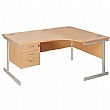 NEXT DAY Commerce II Ergonomic Desks With Fixed Pedestal