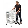 Chrome Plate Wire Basket Trolley