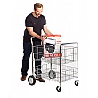 Chrome Plate Wire Basket Trolley