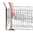 Chrome Plate Wire Basket Trolley