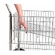 Chrome Plate Wire Basket Trolley