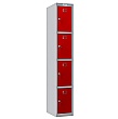 Phoenix PL Series Personal Lockers - 4 Door 1 Column With Key Lock