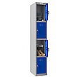 Phoenix PL Series Personal Lockers - 4 Door 1 Column With Key Lock