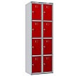 Phoenix PL Series Personal Lockers - 8 Door 2 Column With Key Lock