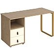 Ryto Home Office Desk with Fixed 2 Drawer Pedestal