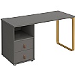 Ryto Home Office Desk with Fixed 2 Drawer Pedestal