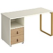 Ryto Home Office Desk with Fixed 2 Drawer Pedestal