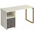 Ryto Home Office Desk with Fixed 2 Drawer Pedestal