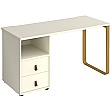 Ryto Home Office Desk with Fixed 2 Drawer Pedestal