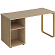 Ryto Home Office Desk with Fixed Open Pedestal