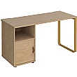 Ryto Home Office Desk with Fixed Cupboard Pedestal