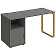 Ryto Home Office Desk with Fixed Cupboard Pedestal