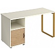 Ryto Home Office Desk with Fixed Cupboard Pedestal