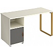 Ryto Home Office Desk with Fixed Cupboard Pedestal