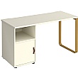 Ryto Home Office Desk with Fixed Cupboard Pedestal