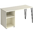 Flores Home Office Desk with Fixed Open Pedestal