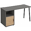 Solis Home Office Desk with Fixed Cupboard Pedestal