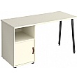 Solis Home Office Desk with Fixed Cupboard Pedestal