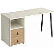 Solis Home Office Desk with Fixed 2 Drawer Pedestal