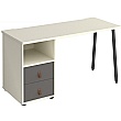 Solis Home Office Desk with Fixed 2 Drawer Pedestal