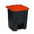 Hands Free Pedal Bins with Coloured Lids