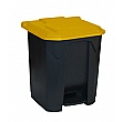 Hands Free Pedal Bins with Coloured Lids