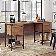 Fabrica Industrial Style Double Pedestal Desk