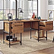 Fabrica Industrial Style Double Pedestal Desk