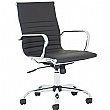 Chase Black Bonded Leather Office Chair